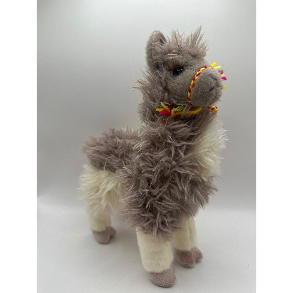 Douglas Cuddle Toy 12" Zephyr Alpaca Llama Plush with Eyelashes 2017 #1743